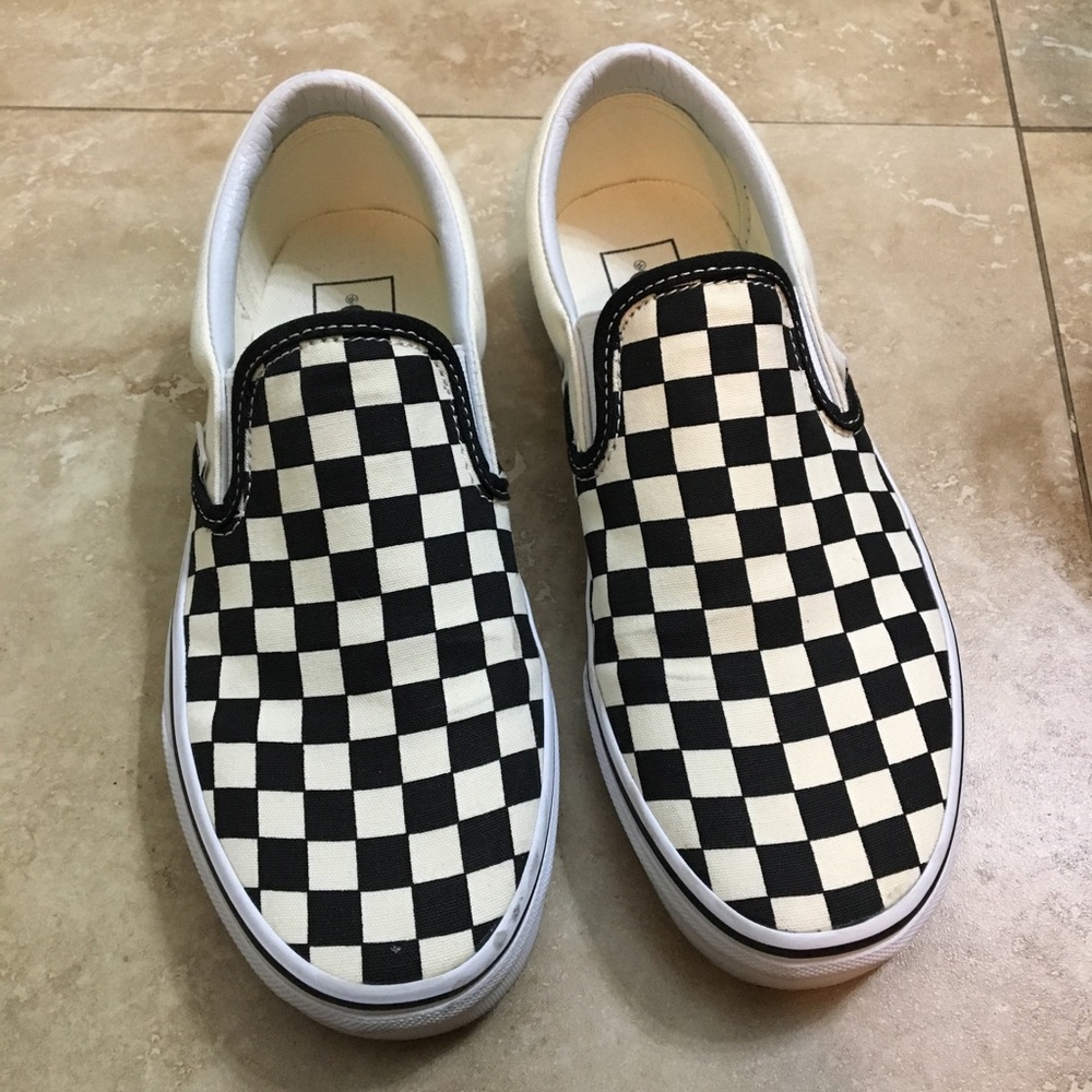 🖤Checkered Slip on Vans🖤